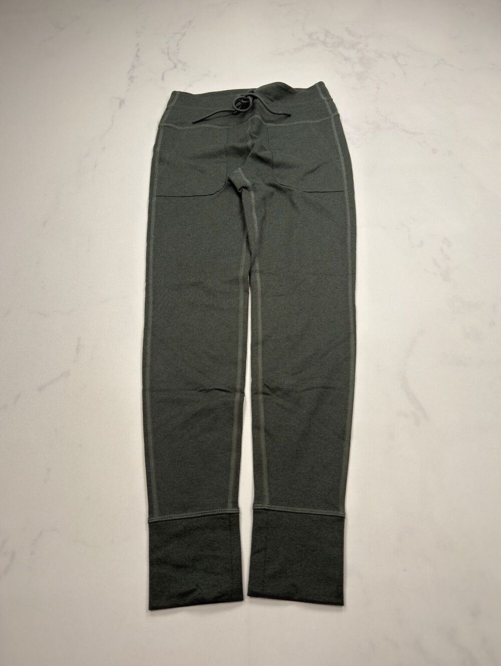 Old Navy Active Leggings Gray 2010s Athleisure Slim Fit - Womens M